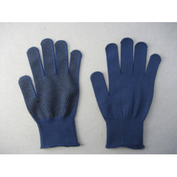 Gant en tricot Thermolite Blue Line de 10 g avec des points en PVC noir